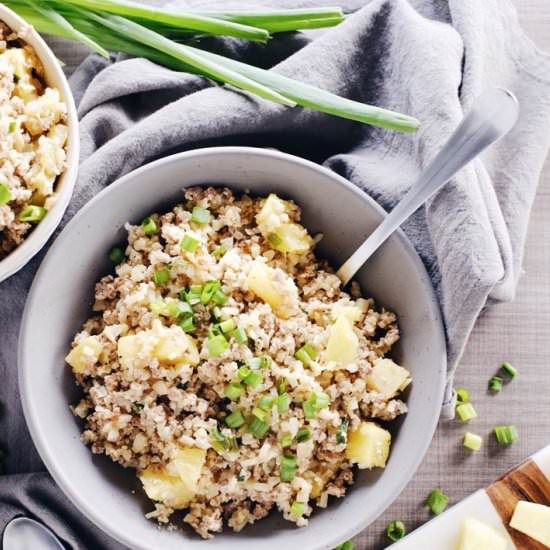 Pineapple Cauli Pork Fried Rice