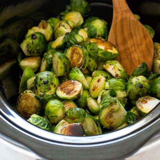 Slow Cooker Brussels Sprouts