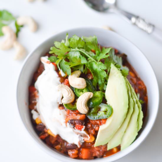 Vegetarian Wonder Chili