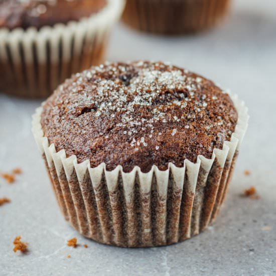 Healthy Gingerbread Muffins