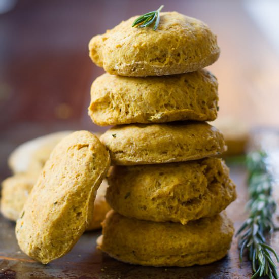 Rosemary Pumpkin Biscuits
