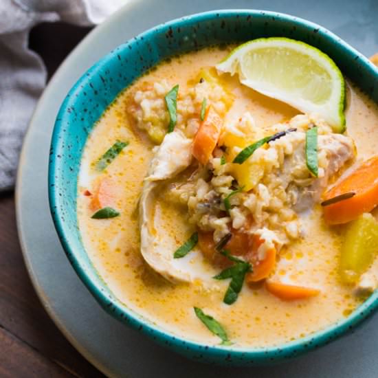 Thai Chicken & Wild Rice Soup