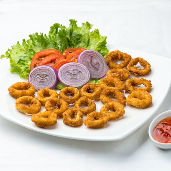 Crispy Fried Squid Rings