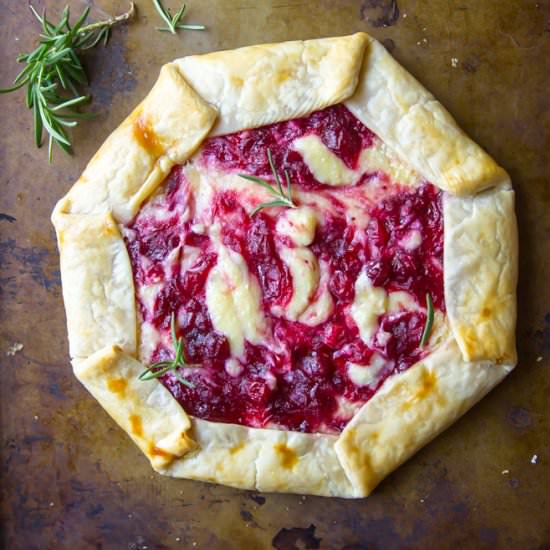 Cranberry Cheesecake Galette