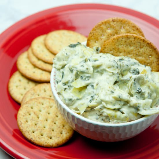 Slow Cooker Spinach & Artichoke Dip