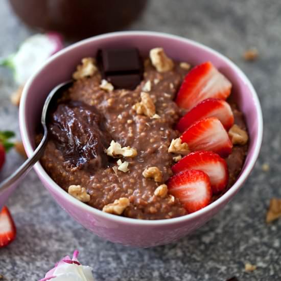 Creamy Chocolate Millet Porridge