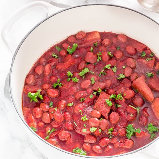 Five Spice Gammon Beetroot Stew