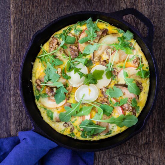 Pear and Apple Frittata with Honey