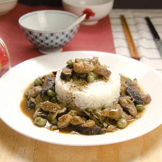 Chinese Green Pea & Pork Stir-fry