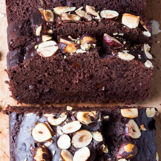 Double chocolate banana bread