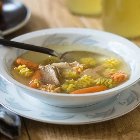 Gluten Free Turkey Noodle Soup