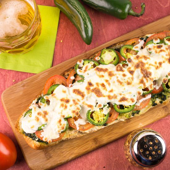 Easy Pesto Pizza Bread