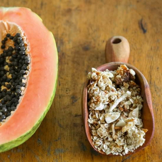 Chewy Coconut Honey Granola