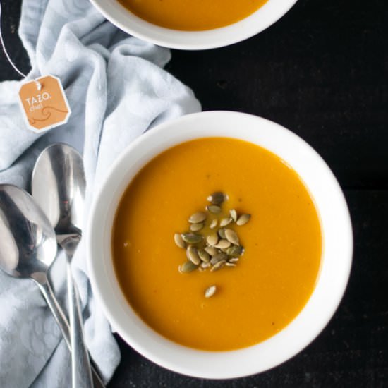 Chai Infused Butternut Squash Soup