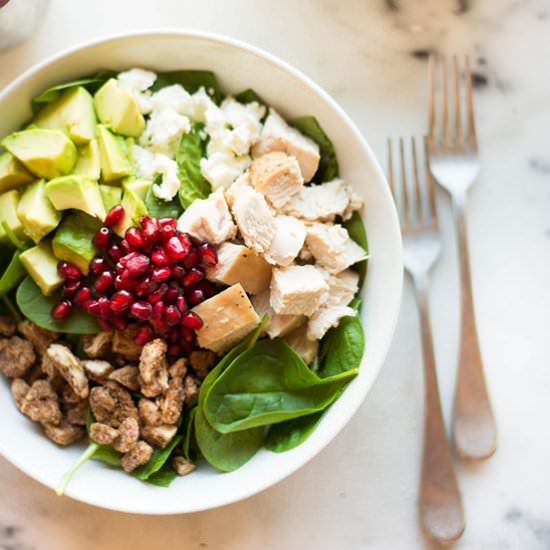 Leftover Turkey Salad With Cranberry