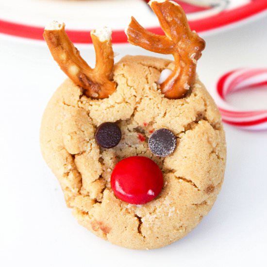 Peanut Butter Reindeer Cookies