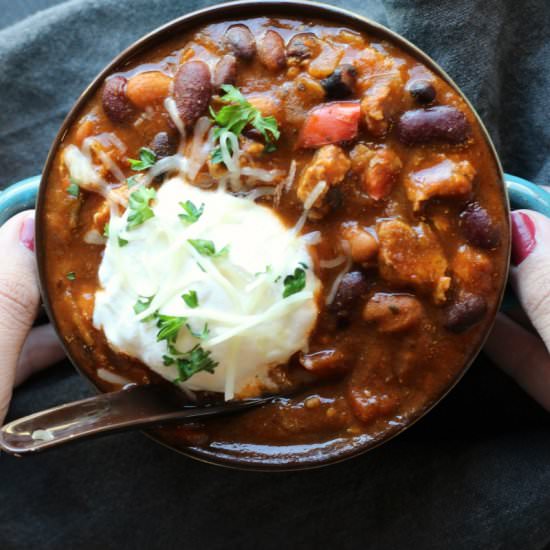 Slow Cooker Turkey Chili