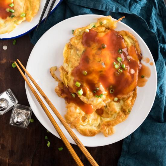 Shrimp Egg Foo Young (鲜虾芙蓉蛋)