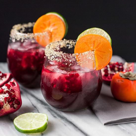 Pomegranate Vanilla Bean Margaritas