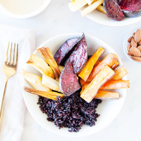 Root Veggie Buddha Bowls (V, GF)