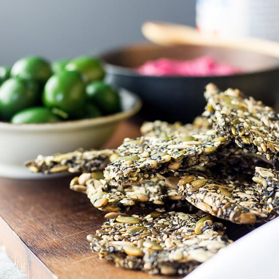 Easy Home Made Five Seed Crackers