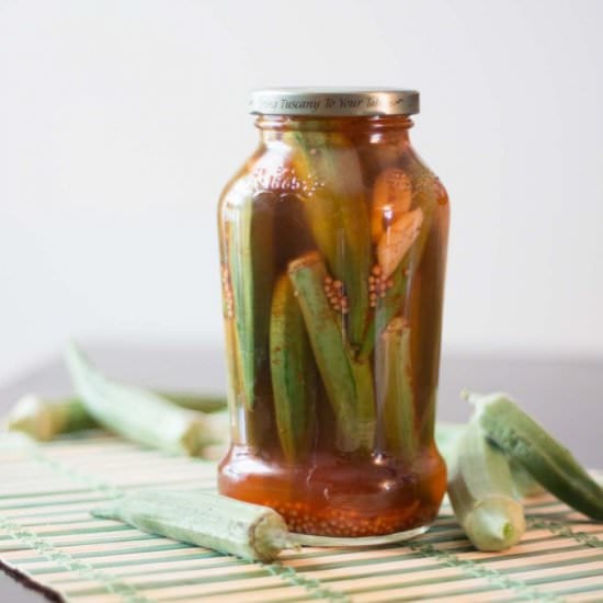 Refrigerator Pickled Okra – 2 Ways!