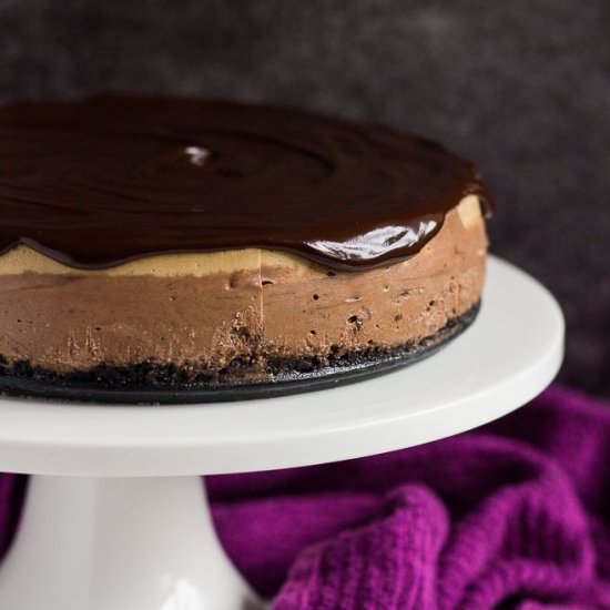 Layered Mocha Cheesecake