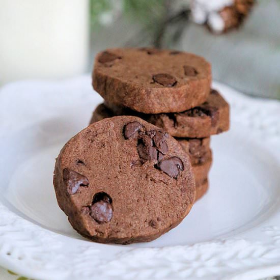 Chocolate Shortbread Cookies