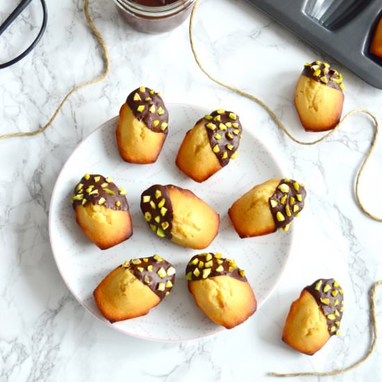 Chocolate Dipped Madeleines Sprinkles