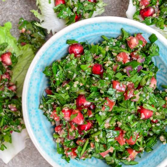 Tabbouleh with Pomegranate