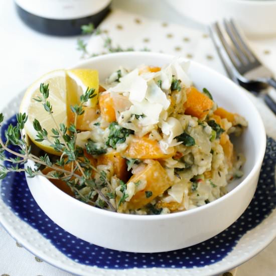 Butternut Squash and Kale Risotto