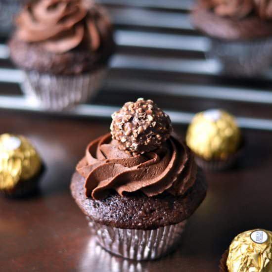 Ferrero Rocher Cupcakes