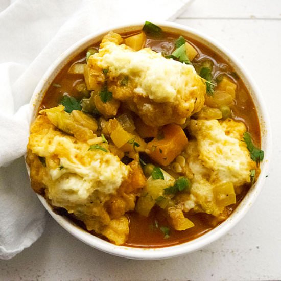 Vegetable Soup with Dumplings