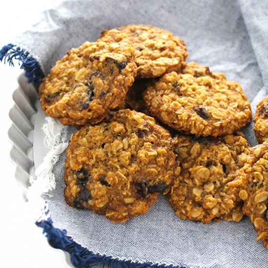 Vegan Dairy-Free Oatmeal Cookies