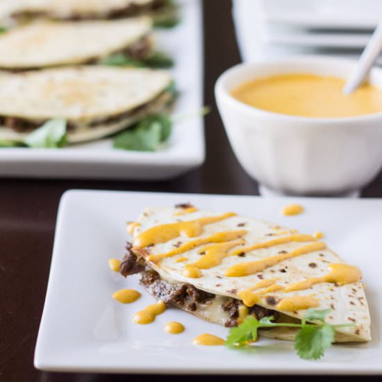 Philly Cheesesteak Quesadillas