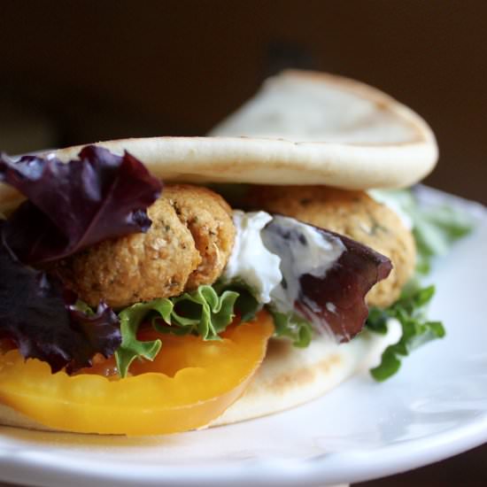 homemade falafel