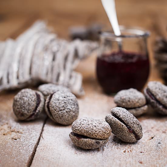 Poppyseed and cranberry cookies