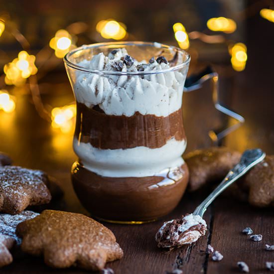 Vegan chocolate coconut mousse
