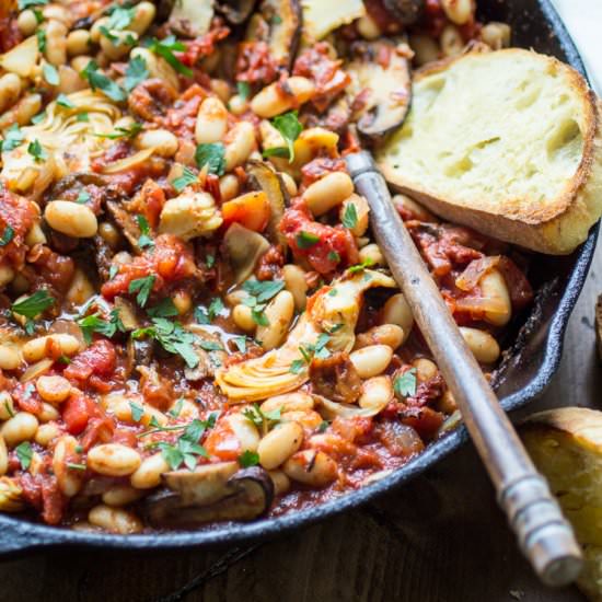 Tuscan White Bean Skillet