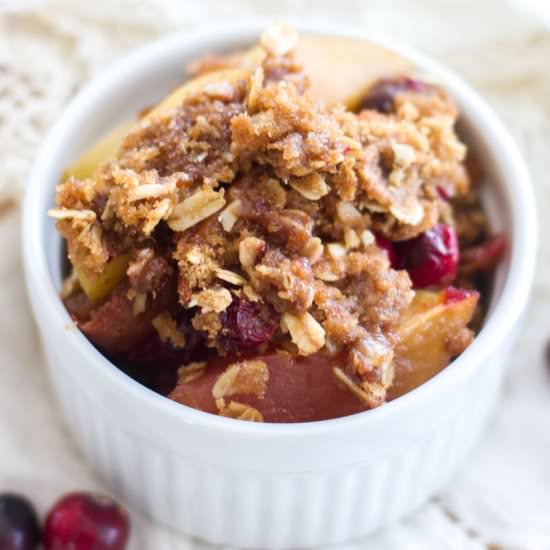 Cranberry Apple Fruit Crisp