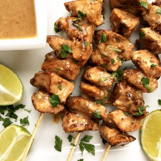 Chicken Satay Skewers