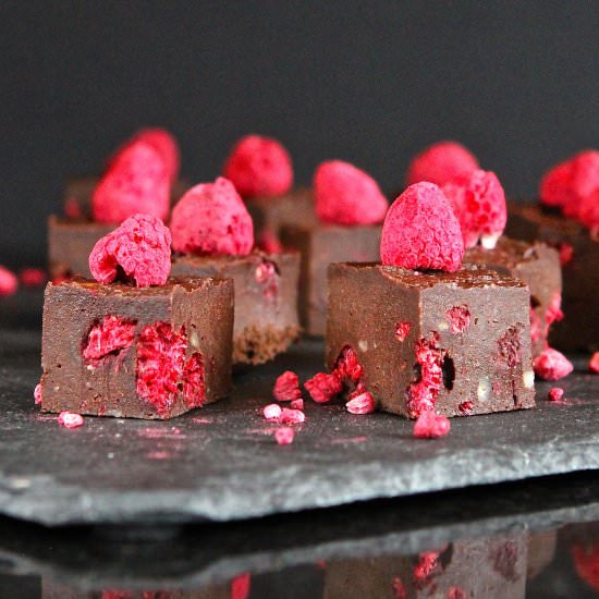 Raw Chocolate-Raspberry ‘Fudge’
