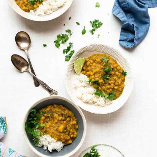 Yellow Split Pea + Kale Curry