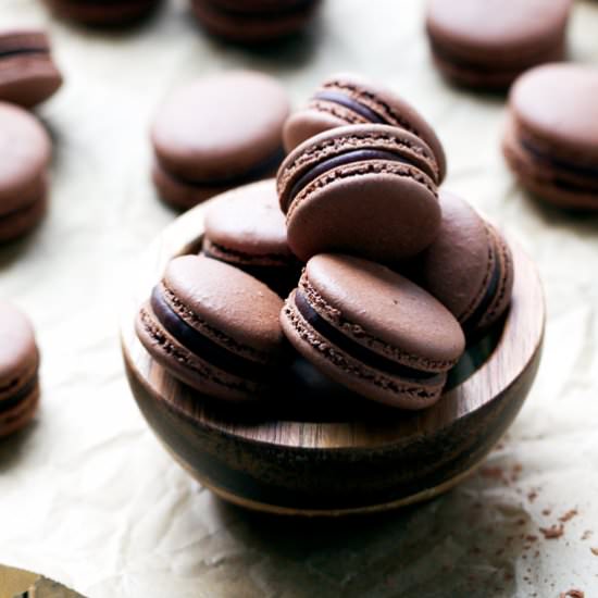 Chocolate Macarons