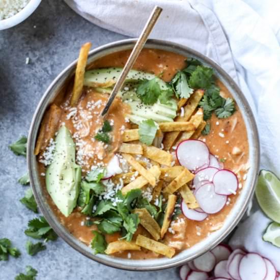 Cheesy Turkey Tortilla Soup