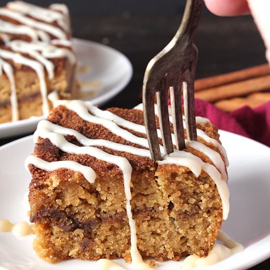 Paleo Cinnamon Roll Coffee Cake