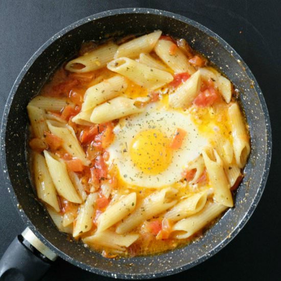 Tomato Basil Egg Pasta