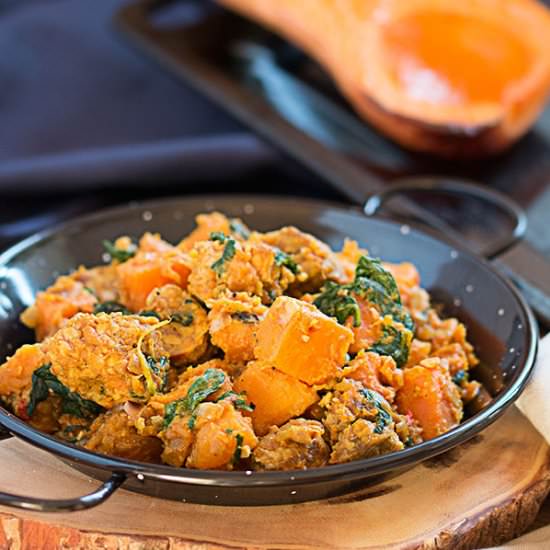 Tempeh, Sweet Potato Hash