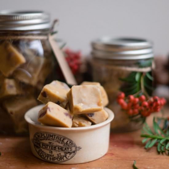 Mincemeat Clotted Cream Fudge