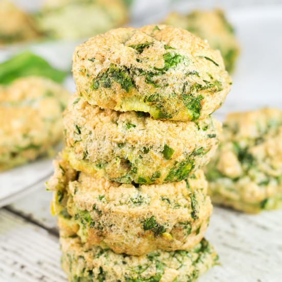 3-Ingredient Spinach Egg Muffins